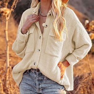 CORDUROY BUTTON UP SHIRT